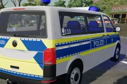 Автомобіль VW T6 Поліція Баварії для Farming Simulator 22 — 2