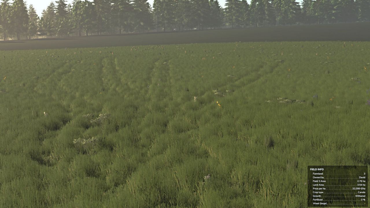 Мод знищення врожаю за межами полів для Farming Simulator 25