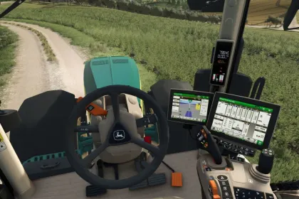 Трактор John Deere 8R Alex Blue для Farming Simulator 25 — 3
