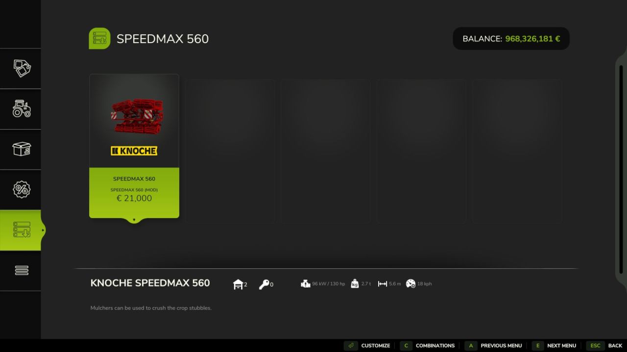 Трактор KNOCHE SPEEDMAX 560 – Реалістична версія для Farming Simulator 25