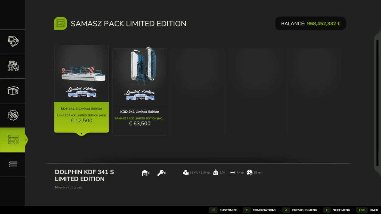 Пакет Samasz Limited Edition для Farming Simulator 25