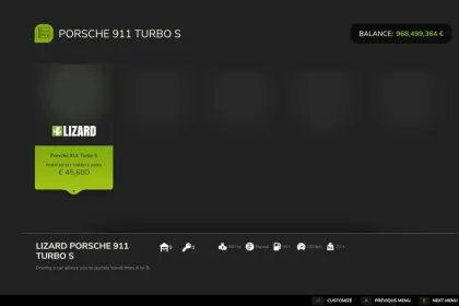 Автомобіль Porsche 911 Turbo S для Farming Simulator 25 — 2