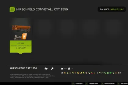 Причіп Convey All CST 1550 Hirschfeld-Design для Farming Simulator 25 — 2
