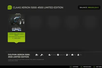 Трактор Xerion 5000 Limited Edition для Farming Simulator 25 — 3