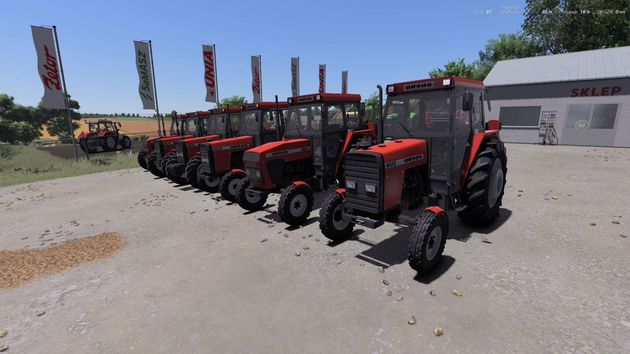 Трактор Ursus 4512 / 4514 для Farming Simulator 25