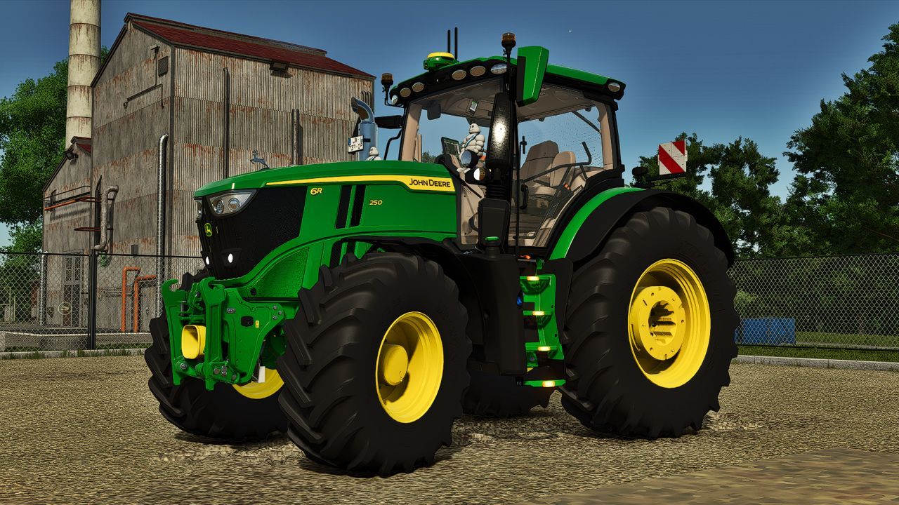 Nowy Traktor John Deere 6R Edit (6R210–250) z LED-Tuningiem do Farming Simulator 25