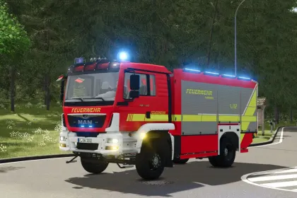 Пожежна машина MAN Ziegler TLF 4000 для Farming Simulator 25 — 1