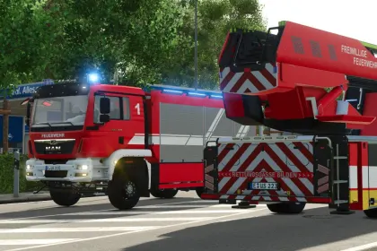 Пожежна машина MAN Ziegler TLF 4000 для Farming Simulator 25 — 2