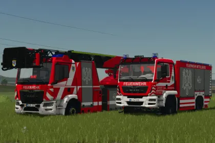 Пожежна машина MAN Ziegler TLF 4000 для Farming Simulator 25 — 4