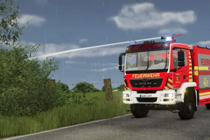 Пожежна машина MAN Ziegler TLF 4000 для Farming Simulator 25 — 6
