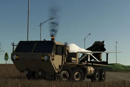 Вантажівка Oshkosh HEMTT DRON для Farming Simulator 25