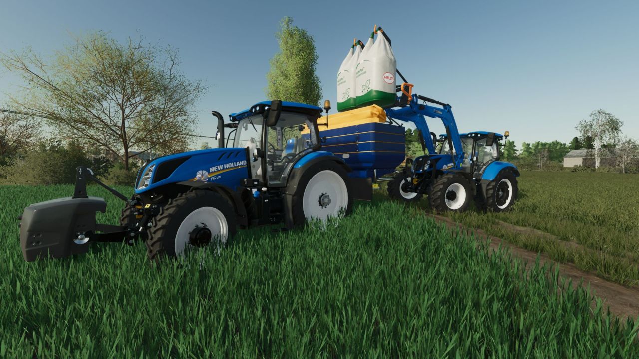 Трактор New Holland T6 Tier4b для Farming Simulator 22