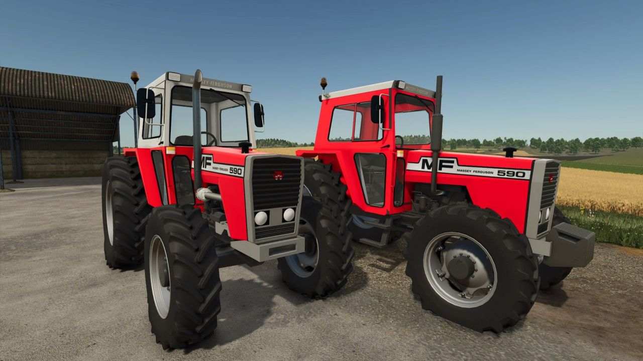 Legendarny Traktor Massey Ferguson 590 (90 KM) — Zaktualizowana Wersja dla Farming Simulator 25