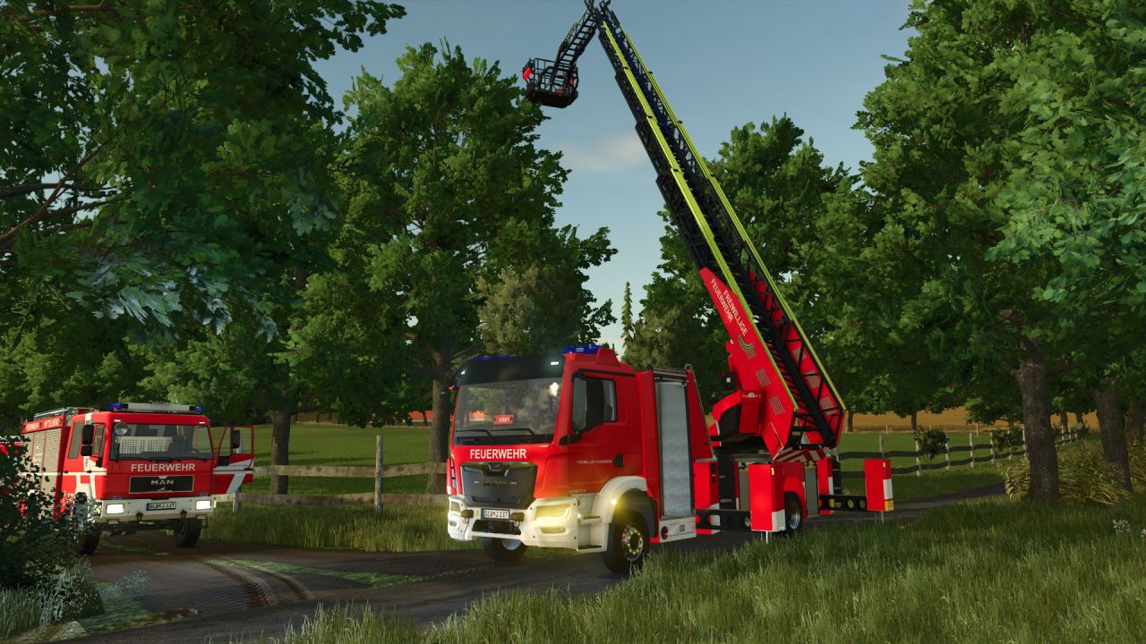 Пожежна машина DLAK 23/12 для Farming Simulator 25