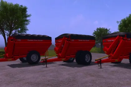 Powerful Overloading Bunker Jan Tanker Fast 19000 for Quick Harvesting in FS25