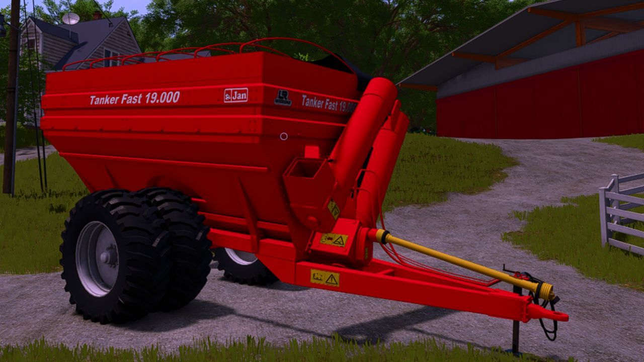 Потужний Перевантажувальний Бункер Jan Tanker Fast 19.000 для Швидкого Збирання у FS25
