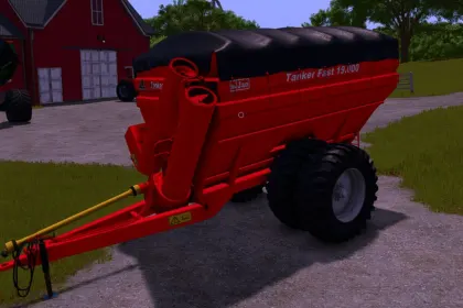 Powerful Overloading Bunker Jan Tanker Fast 19000 for Quick Harvesting in FS25