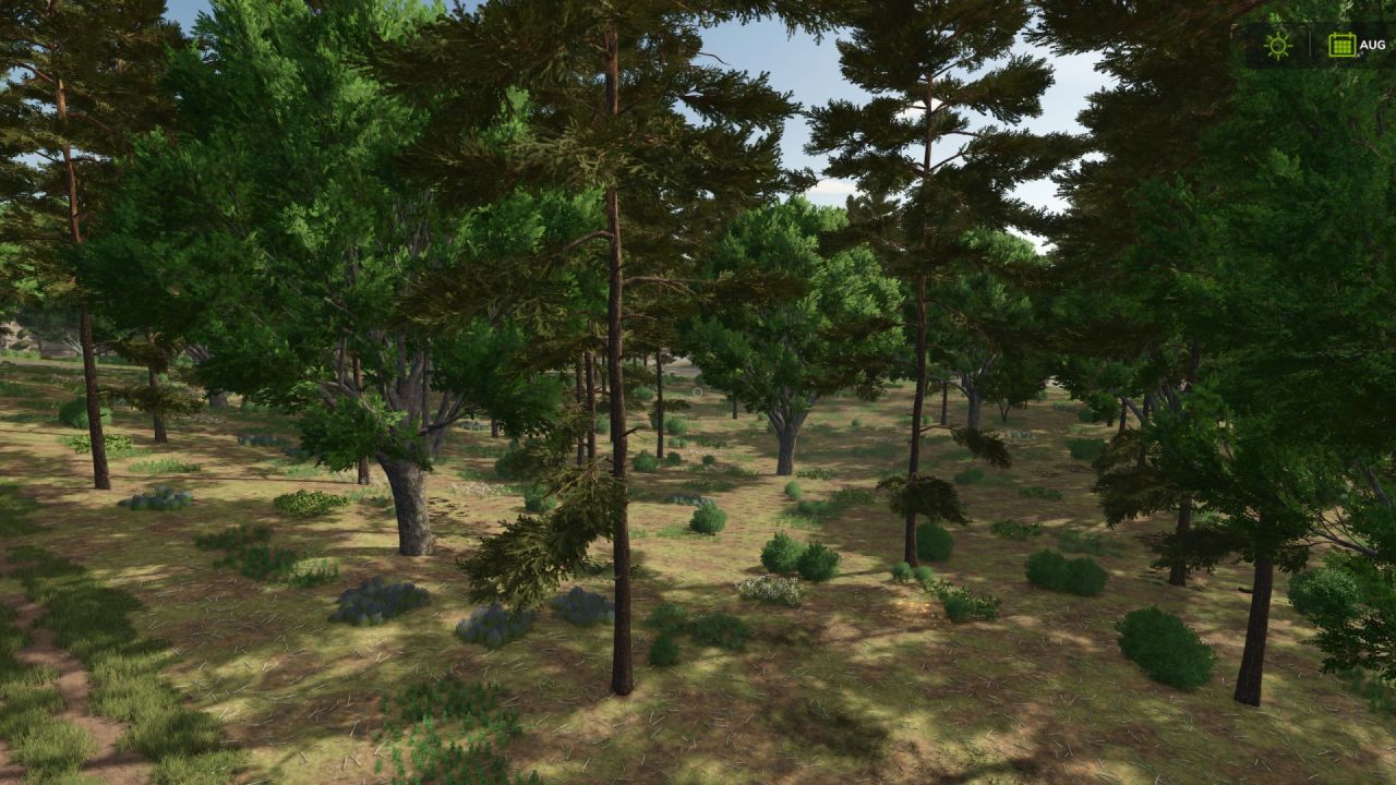 Карта Hutan Pantai Forest для Farming Simulator 25