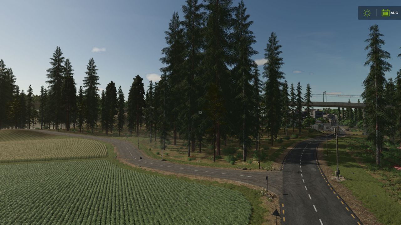 Карта Hutan Pantai Forest для Farming Simulator 25