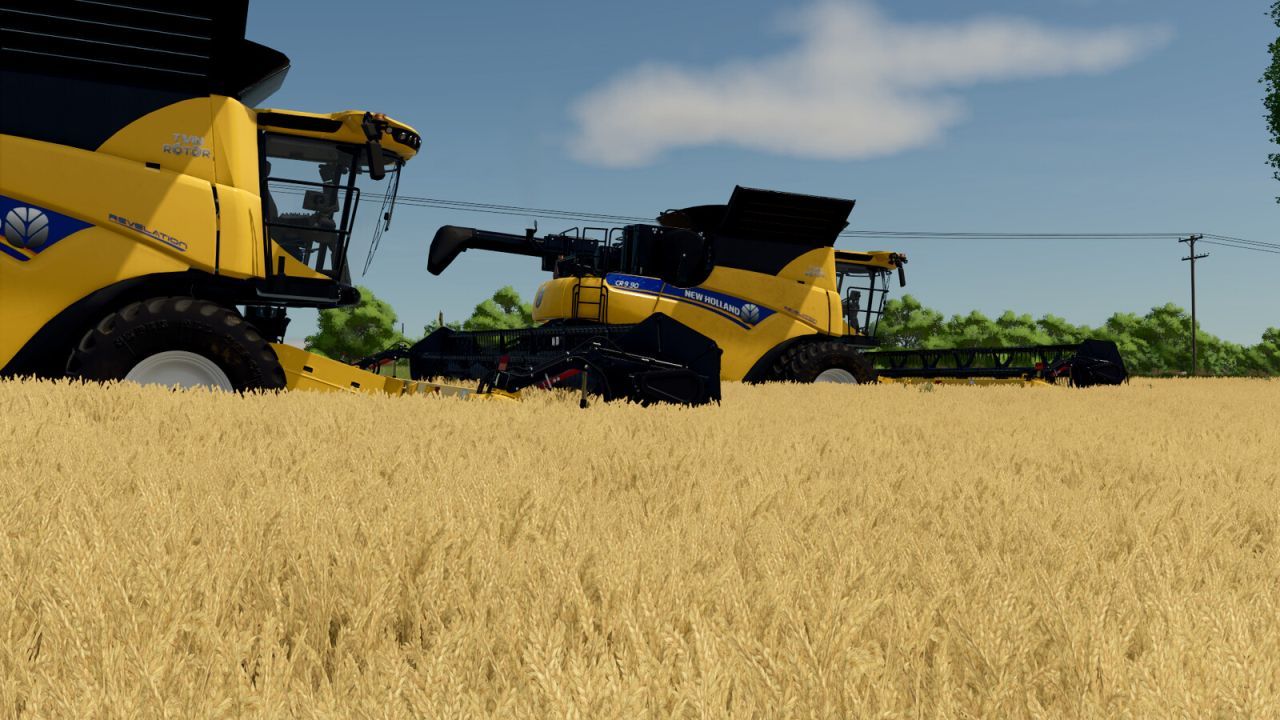Header New Holland 740CF for Farming Simulator 25