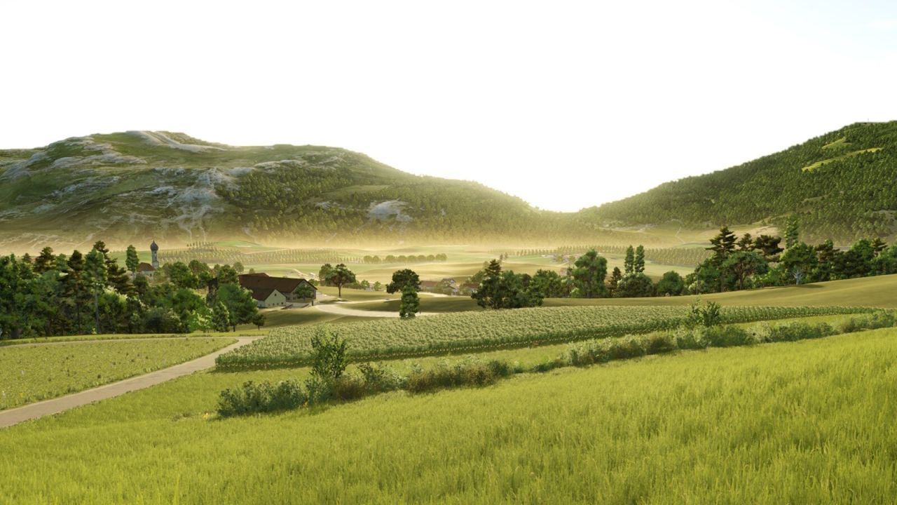 Detaillierte Karte Ratzinger Height für Farming Simulator 25 — Bayerische Hügel und 7 Höfe