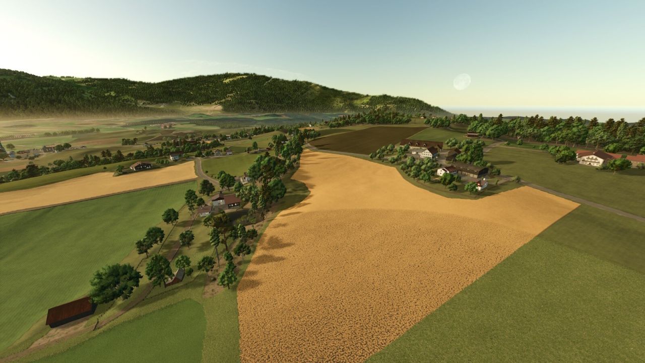 Szczegółowa Mapa Ratzinger Height dla Farming Simulator 25 — Bawarskie Wzgórza i 7 Farm