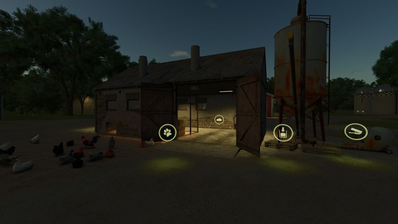 Старий курник з силосом для Farming Simulator 25