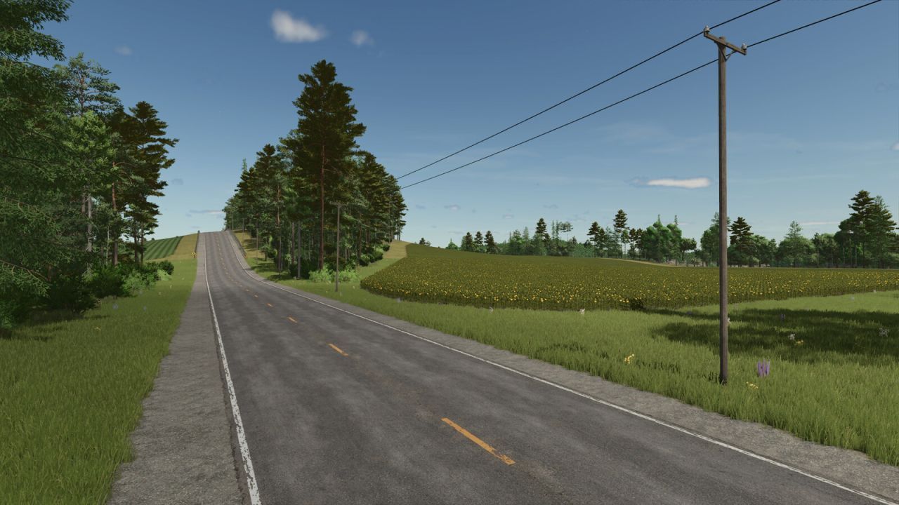 Нова Карта Back Roads County для Farming Simulator 25 — Мальовничі Поля та Ліси