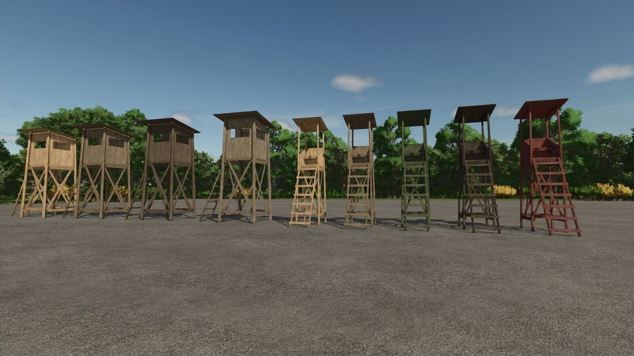Будівлі лісових хаток для Farming Simulator 25