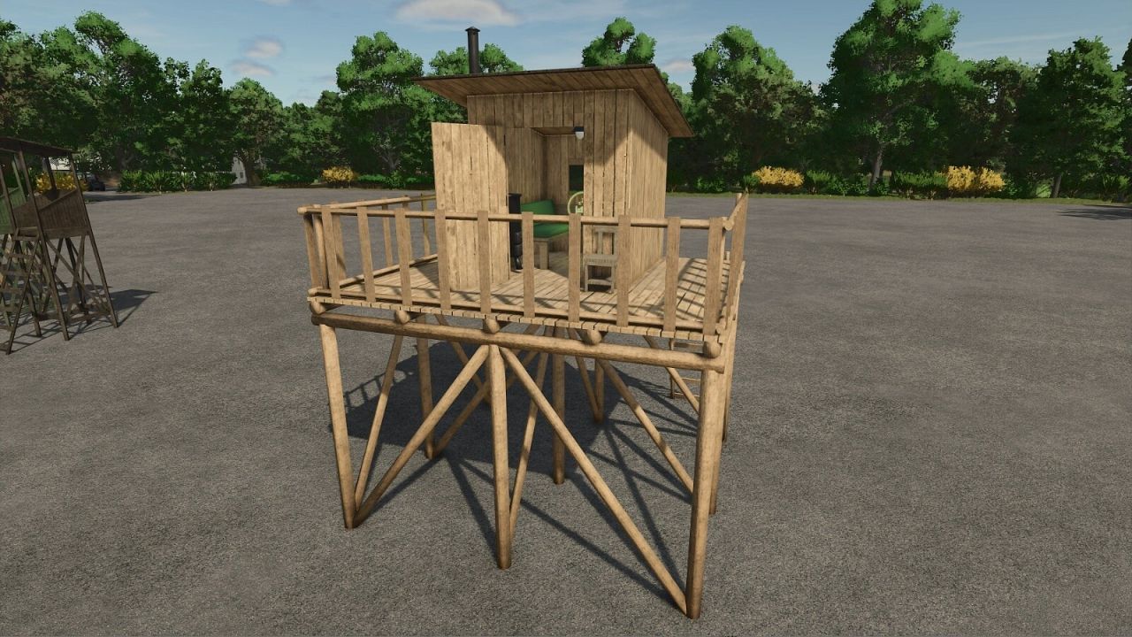 Будівлі лісових хаток для Farming Simulator 25