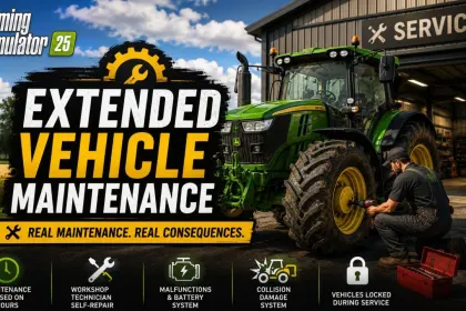 Розширена система обслуговування техніки для Farming Simulator 25
