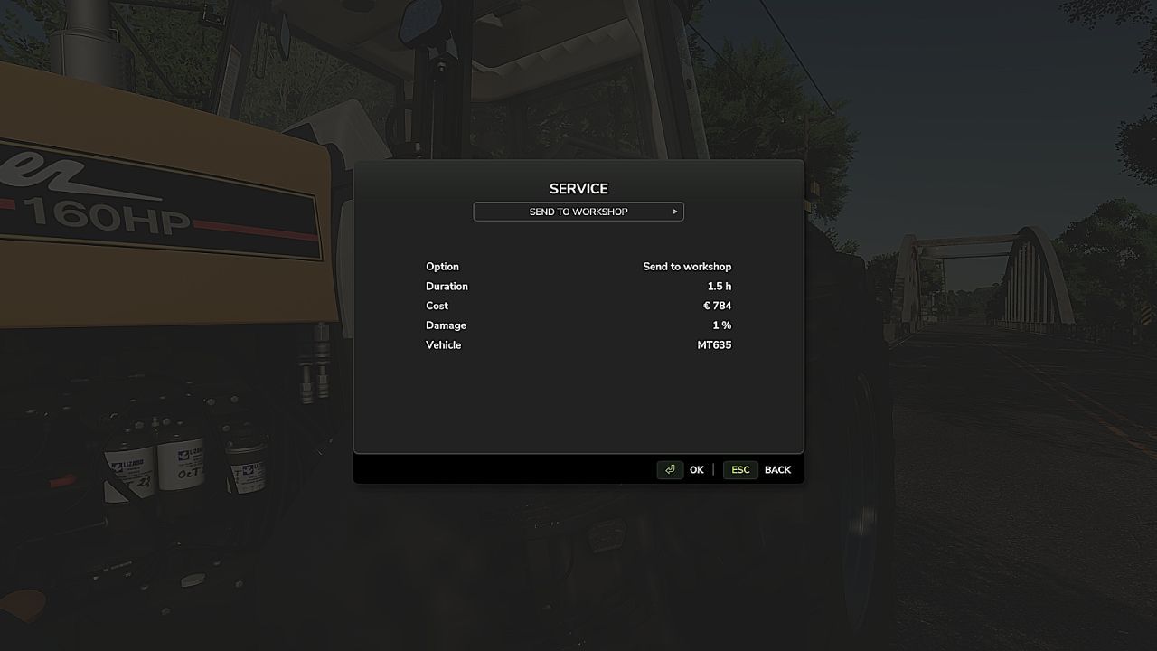 Розширена система обслуговування техніки для Farming Simulator 25