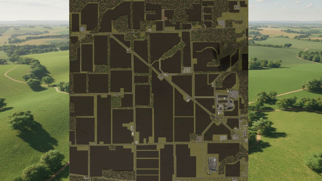 Карта Genesee County 4km для Farming Simulator 25