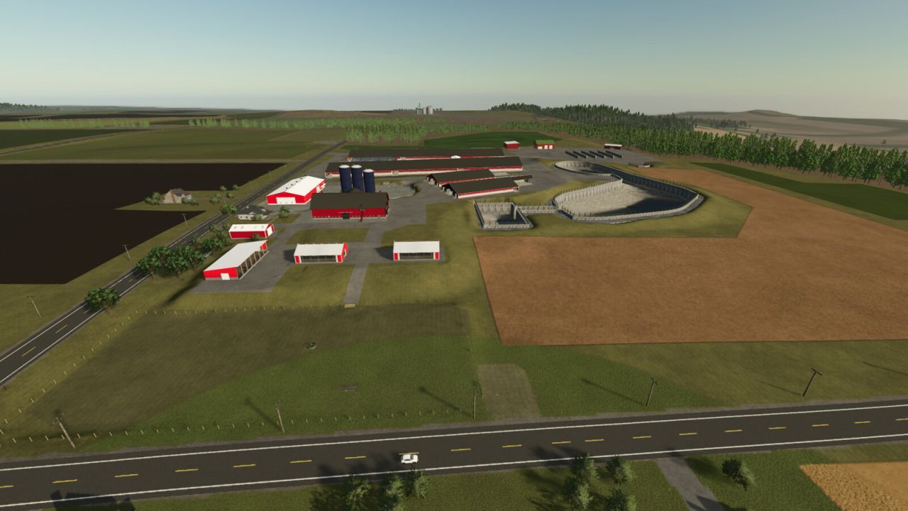 Карта Genesee County 4km для Farming Simulator 25