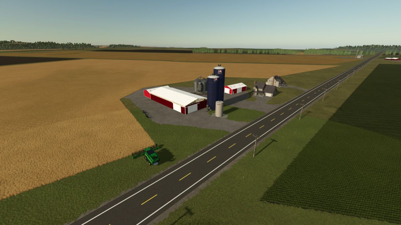 Карта Genesee County 4km для Farming Simulator 25