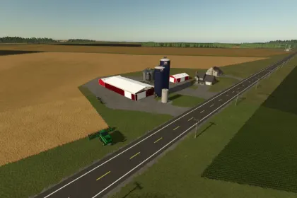 Карта Genesee County 4km для Farming Simulator 25 — 4