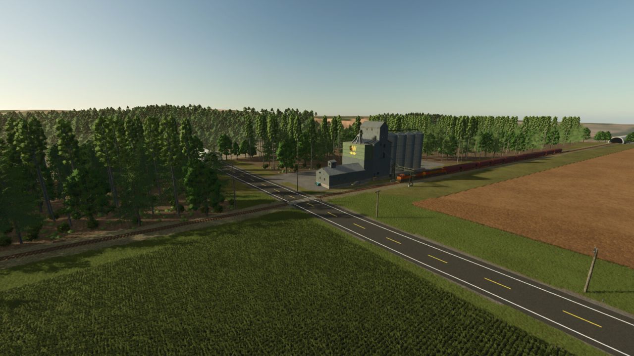 Карта Genesee County 4km для Farming Simulator 25