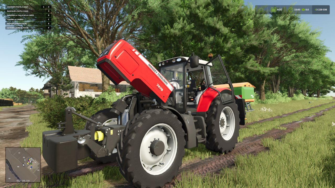 Трактор Massey Ferguson 7400 для Farming Simulator 25