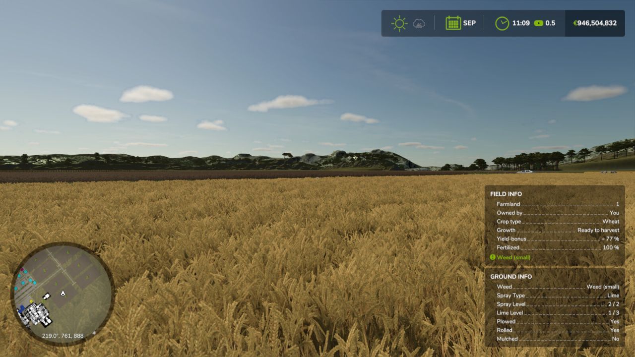 Мод Field Detail Hud Infos для Farming Simulator 25
