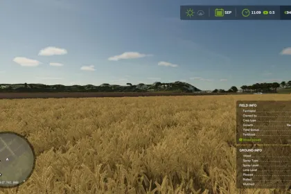 Мод Field Detail Hud Infos для Farming Simulator 25 — 2
