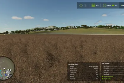 Мод Field Detail Hud Infos для Farming Simulator 25 — 3