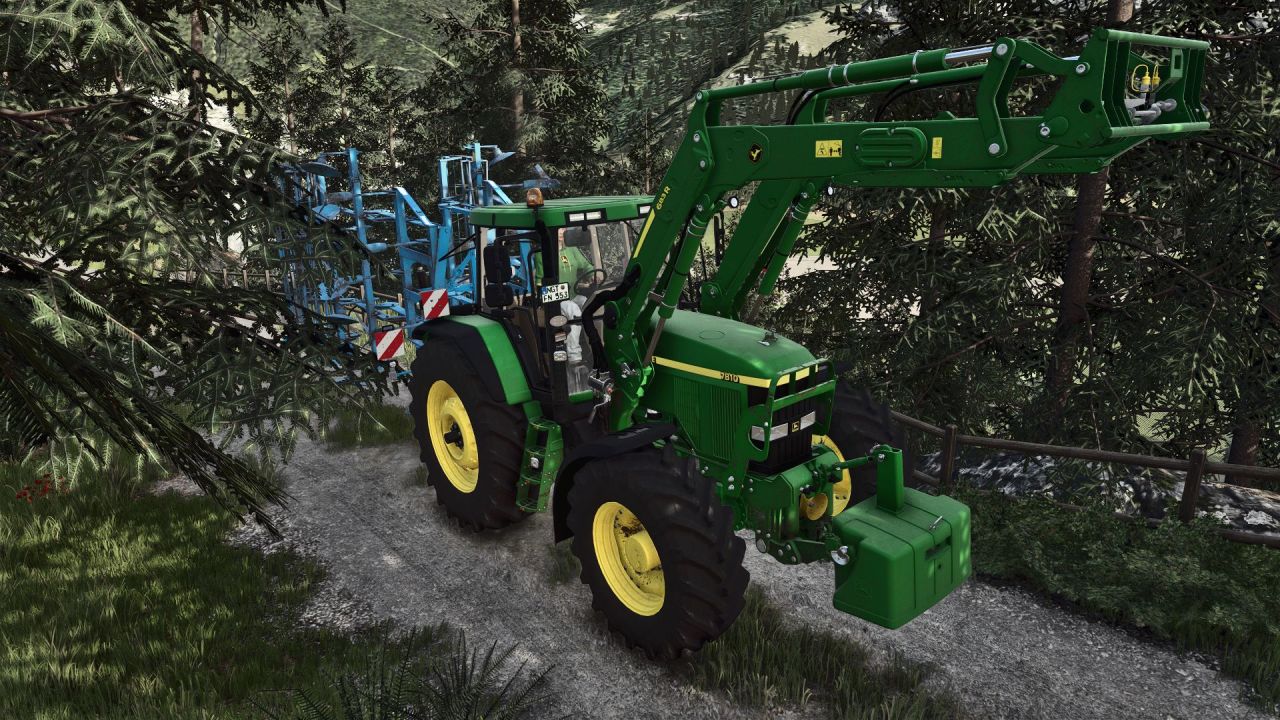 Трактор John Deere 7810 Series F12 для Farming Simulator 25