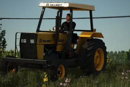 Legendarny Traktor Valmet 685 (68 KM) do Realistycznego Rolnictwa w FS25 — 1