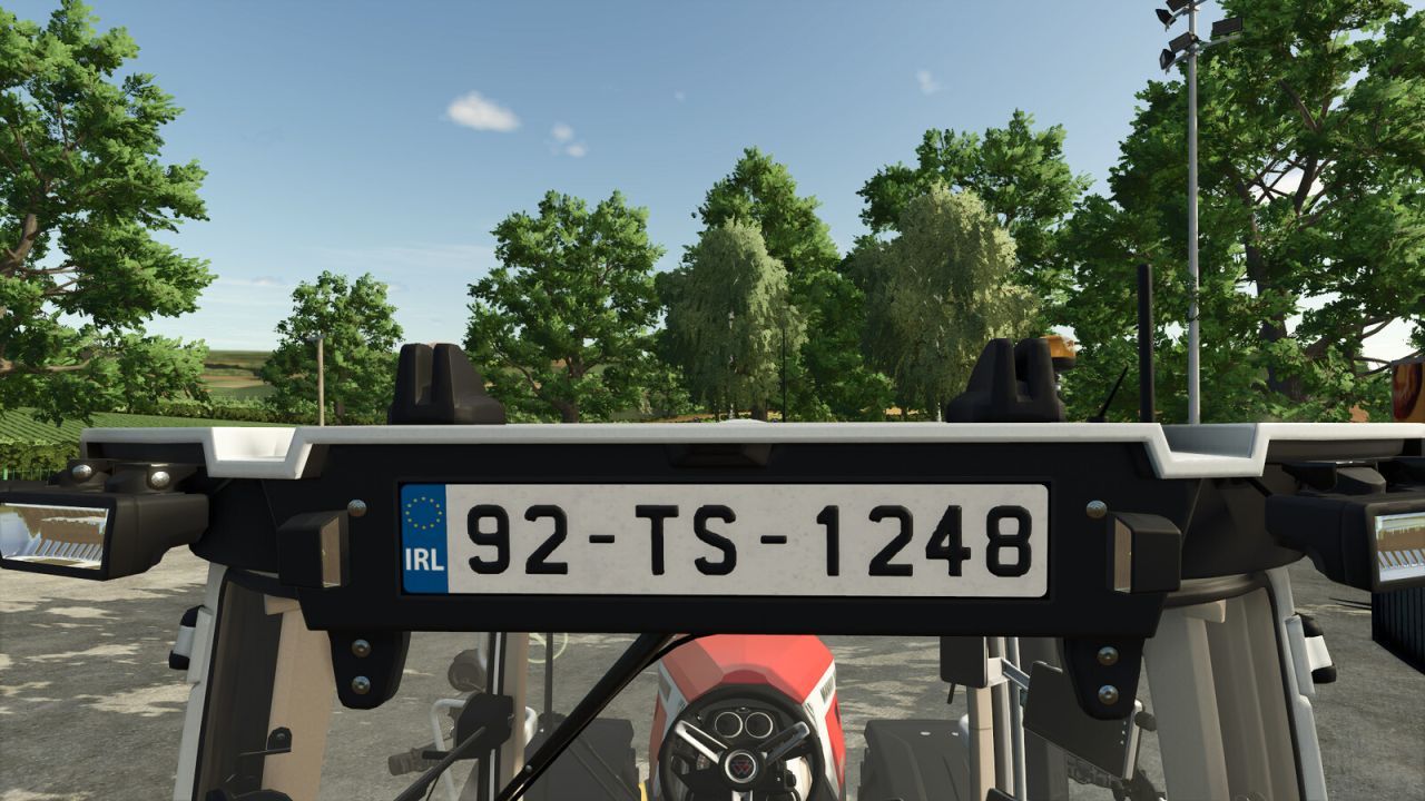 Ліцензійні номери Ірландії для Farming Simulator 25