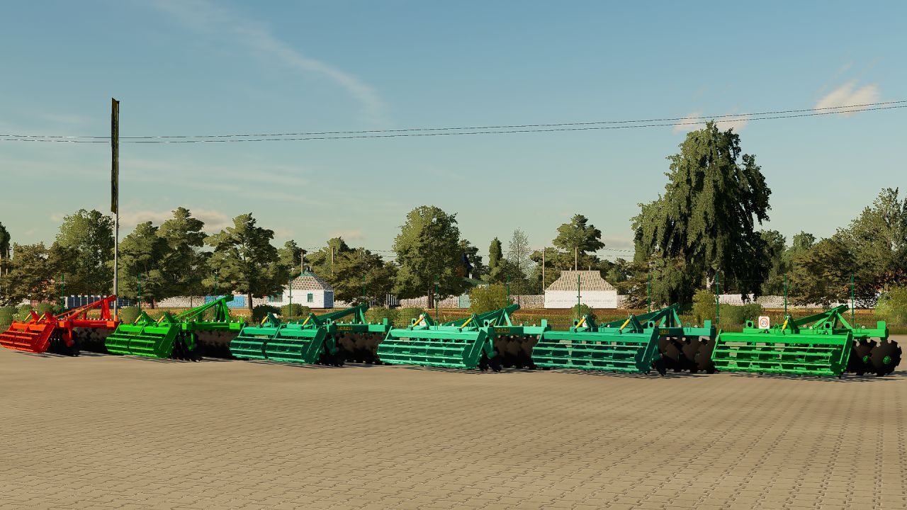 Дискова борона Bilotserkivmaz AG Pack для Farming Simulator 25