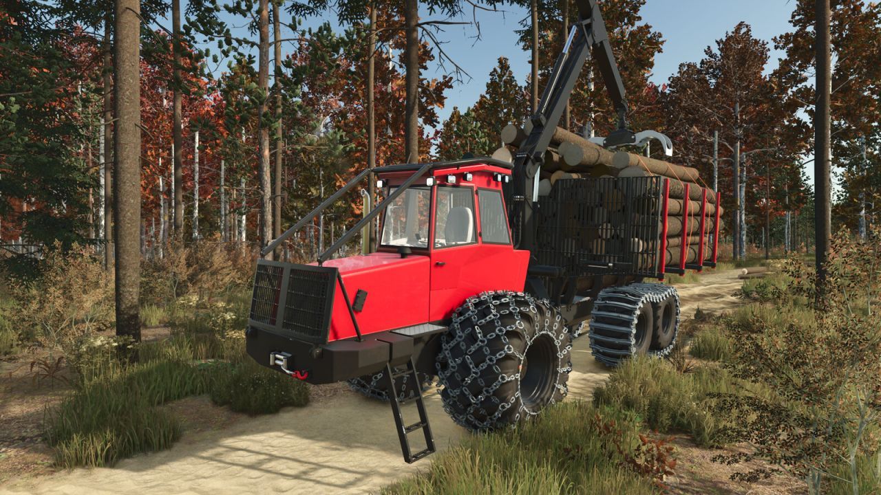 Mocny Samorobny Forwarder Selfmade Forwarder 200–300 KM do Leśnictwa w FS25