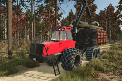 Потужний Саморобний Форвардер Selfmade Forwarder 200–300 к.с. для Лісозаготівлі у FS25
