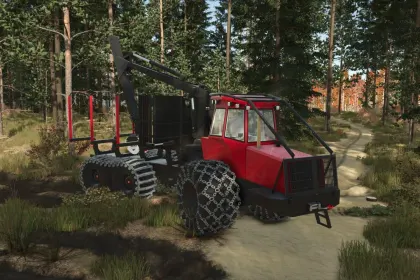 Потужний Саморобний Форвардер Selfmade Forwarder 200–300 к.с. для Лісозаготівлі у FS25