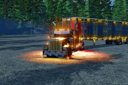 Причіп для транспортування тварин EBY для Farming Simulator 25 — 1