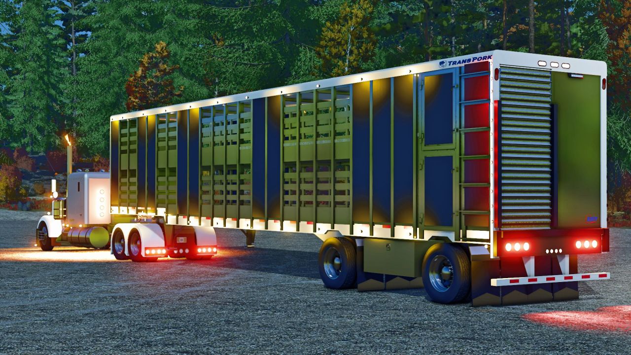Причіп для транспортування тварин EBY для Farming Simulator 25